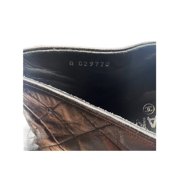 CHANEL Black Quilted Leather Pointed Toe Ankle Boots - Sz 39.5 - Picture 8 of 8